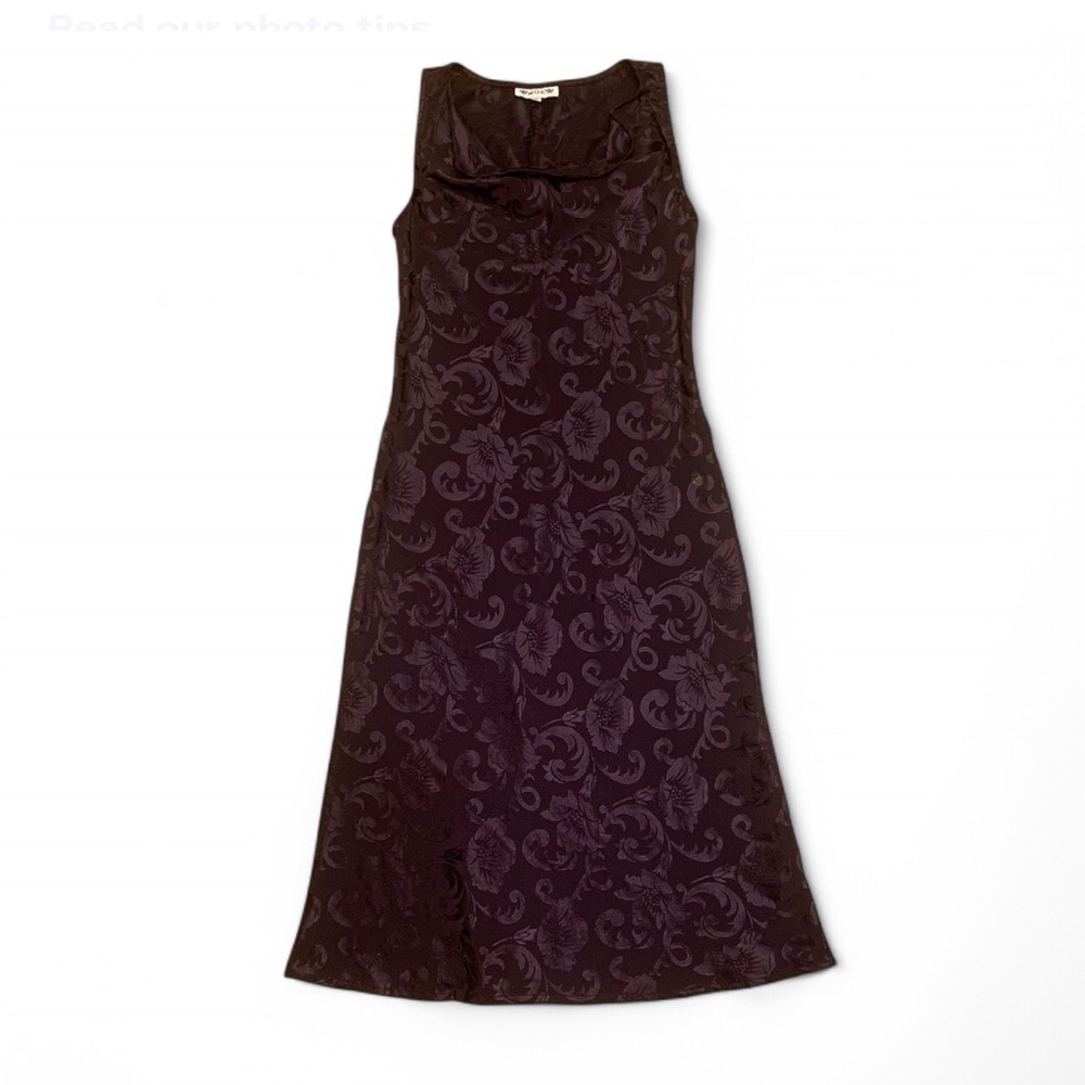 Dark Purple Whimsigoth Vintage Midi Dress
